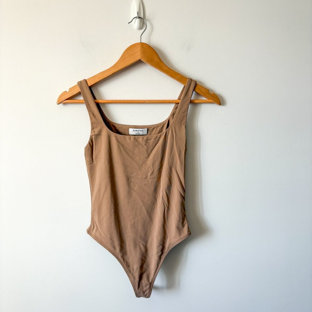 Aritzia Contour Squareneck Second-skin Sleeveless Bodysuit Size Small - Picture 2 of 5